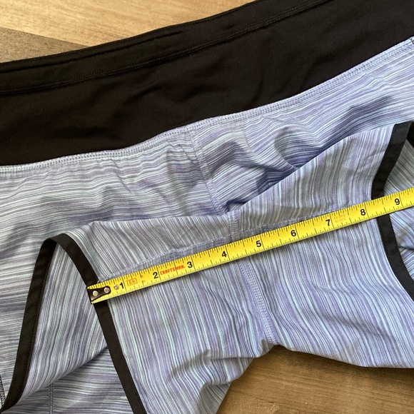 [Lululemon] Turbo Run Short Twisted Stripe Caspian Blue 6 - Picture 9 of 10